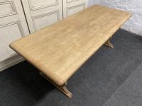 Bleached Oak Refectory Farmhouse Dining Table (13 of 13) Bleached Oak Refectory Farmhouse Dining Table (13 of 13)