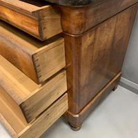 Figured Walnut and Marble Top Commode (4 of 13) Figured Walnut and Marble Top Commode (4 of 13)