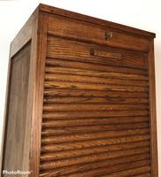 Antique French Tall Filing Cabinet Tambour Roller Shutter (7 of 10) Antique French Tall Filing Cabinet Tambour Roller Shutter (7 of 10)
