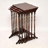 Antique Mahogany Nest of Four Tables (6 of 12) Antique Mahogany Nest of Four Tables (6 of 12)