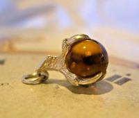Vintage Silver Pocket Watch Chain Fob 1970s Dainty Talon or Claw Holding an Amber Ball (4 of 9) Vintage Silver Pocket Watch Chain Fob 1970s Dainty Talon or Claw Holding an Amber Ball (4 of 9)