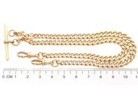 9ct Yellow Gold Double Albert Watch Chain - 1925 (8 of 12) 9ct Yellow Gold Double Albert Watch Chain - 1925 (8 of 12)
