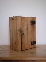 Antique Pine Wall Cupboard with Rare Leather Hinges (10 of 17) Antique Pine Wall Cupboard with Rare Leather Hinges (10 of 17)