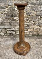 Large Antique Oak Torchere Stand (10 of 13) Large Antique Oak Torchere Stand (10 of 13)