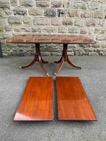 Antique Mahogany Twin Pillar 8ft 7" Extending Dining Table (1 of 14)