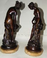 Pair of Victorian Bronzes - Diana Bathing (3 of 9) Pair of Victorian Bronzes - Diana Bathing (3 of 9)