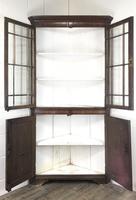 19th Century Antique Oak Glazed Corner Cupboard (7 of 10) 19th Century Antique Oak Glazed Corner Cupboard (7 of 10)