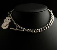 Antique Victorian Silver Albert Chain, Watch Chain (8 of 12) Antique Victorian Silver Albert Chain, Watch Chain (8 of 12)