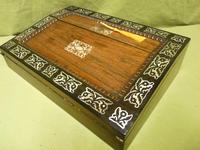 Inlaid Rosewood Slope Fronted Writing Box c.1835 (12 of 15) Inlaid Rosewood Slope Fronted Writing Box c.1835 (12 of 15)