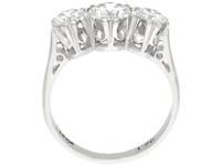 1.89ct Diamond & 18ct White Gold Trilogy Ring c.1950 (5 of 9) 1.89ct Diamond & 18ct White Gold Trilogy Ring c.1950 (5 of 9)