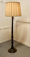 Barley Twist Floor Standing Standard Oak Lamp (3 of 5) Barley Twist Floor Standing Standard Oak Lamp (3 of 5)
