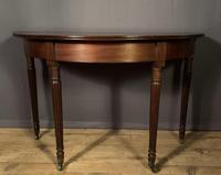 Regency mahogany Demi lune console table (6 of 8) Regency mahogany Demi lune console table (6 of 8)