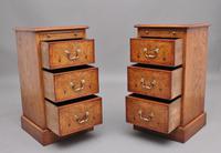 Pair of Mid 20th Century Burr Oak Bedside Chests (4 of 11) Pair of Mid 20th Century Burr Oak Bedside Chests (4 of 11)