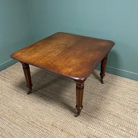 Large Stunning Victorian Figured Mahogany Antique Wind Out Dining Table (8 of 9) Large Stunning Victorian Figured Mahogany Antique Wind Out Dining Table (8 of 9)