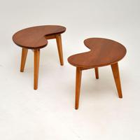 Pair of Vintage Walnut Kidney Side Tables (4 of 8) Pair of Vintage Walnut Kidney Side Tables (4 of 8)