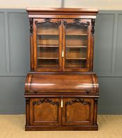 Large Victorian Mahogany Cylinder Bureau Bookcase (3 of 18) Large Victorian Mahogany Cylinder Bureau Bookcase (3 of 18)