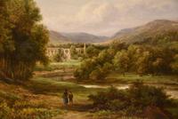 Oil Painting by William Ward Gill "Tintern Abbey" (3 of 7) Oil Painting by William Ward Gill "Tintern Abbey" (3 of 7)