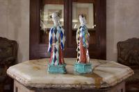 Charming Near Pair of 18th Century Chinese Export Immortals - Harlequin (11 of 11) Charming Near Pair of 18th Century Chinese Export Immortals - Harlequin (11 of 11)