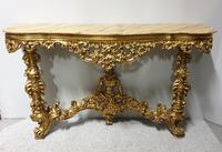 Carved Wood Gilt Console Table (3 of 17) Carved Wood Gilt Console Table (3 of 17)