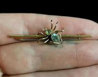 Antique Edwardian Spider Brooch, 9ct Gold (9 of 9) Antique Edwardian Spider Brooch, 9ct Gold (9 of 9)