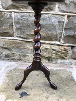 Antique Oak Tripod Wine Table (2 of 4) Antique Oak Tripod Wine Table (2 of 4)