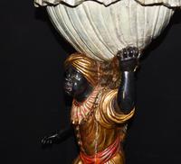 Pair of Venetian Blackamoor Figurines - Antique Clam Shell Planter Stands (8 of 11) Pair of Venetian Blackamoor Figurines - Antique Clam Shell Planter Stands (8 of 11)