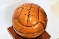 Unusual French Carved Wood Football Lidded Box (2 of 7) Unusual French Carved Wood Football Lidded Box (2 of 7)