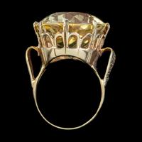 Vintage Citrine Cocktail Ring 9ct Gold Large 35ct Citrine Dated 1974 (3 of 6) Vintage Citrine Cocktail Ring 9ct Gold Large 35ct Citrine Dated 1974 (3 of 6)