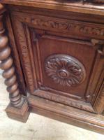 19th Century French Solid Oak Gothic Oak Revival Marble Top Washstand (8 of 9) 19th Century French Solid Oak Gothic Oak Revival Marble Top Washstand (8 of 9)