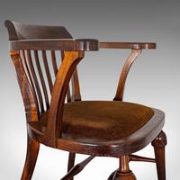 Antique Captain's Chair, English, Mahogany, Armchair, Seat, Edwardian c.1910 (2 of 12) Antique Captain's Chair, English, Mahogany, Armchair, Seat, Edwardian c.1910 (2 of 12)