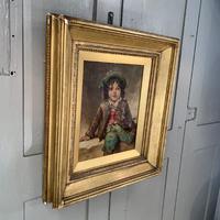 Antique Victorian oil painting portrait of young boy in hat signed JW Roberts 1887 (3 of 10) Antique Victorian oil painting portrait of young boy in hat signed JW Roberts 1887 (3 of 10)