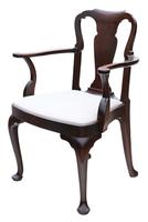 Set of 8 Mahogany Dining Chairs Queen Anne revival c.1910 (9 of 11) Set of 8 Mahogany Dining Chairs Queen Anne revival c.1910 (9 of 11)