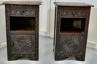 Pair of Breton Oak Bedside Cupboards (2 of 7) Pair of Breton Oak Bedside Cupboards (2 of 7)