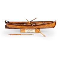 Rare Welsh Pitch Pine & Mahogany Model of Award Winning Rowing Boat (1 of 15)