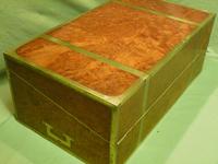 Exceptional FULLY Brass Bound Amboyna Writing Box c.1850 (4 of 15) Exceptional FULLY Brass Bound Amboyna Writing Box c.1850 (4 of 15)