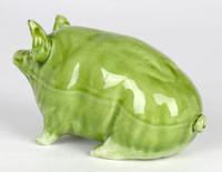 Robert Heron Scottish Wemyss Green Glazed Art Pottery Pig c.1900 (4 of 11) Robert Heron Scottish Wemyss Green Glazed Art Pottery Pig c.1900 (4 of 11)