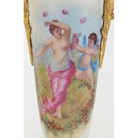 Large Pair of French Porcelain Vases with Gilt Bronze Mounts (5 of 5) Large Pair of French Porcelain Vases with Gilt Bronze Mounts (5 of 5)