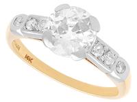 Antique & Vintage 1.60ct Diamond & 14k Yellow Gold Solitaire Ring (1 of 15)