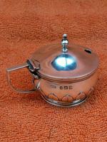 Antique Sterling Silver Hallmarked Heavy Mustard Pot 1924, Oldfield Ltd, Birmingham (10 of 10) Antique Sterling Silver Hallmarked Heavy Mustard Pot 1924, Oldfield Ltd, Birmingham (10 of 10)