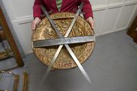 Large Decorative Wall Hanging Brass Shield with Cross Swords (2 of 7) Large Decorative Wall Hanging Brass Shield with Cross Swords (2 of 7)