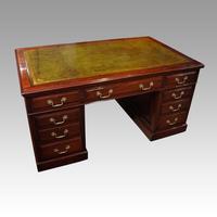 Edwardian mahogany large pedestal desk (4 of 14) Edwardian mahogany large pedestal desk (4 of 14)