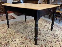 Antique Victorian Pine Farmhouse Table with Drawer (5 of 16) Antique Victorian Pine Farmhouse Table with Drawer (5 of 16)