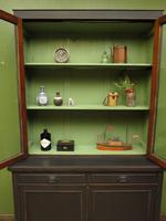 Antique Black Painted Bookcase Dresser Cabinet with Glazed Top, Lockable, Gothic (10 of 14) Antique Black Painted Bookcase Dresser Cabinet with Glazed Top, Lockable, Gothic (10 of 14)