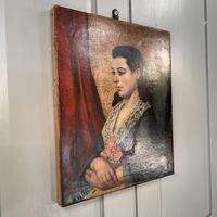 Antique Victorian oil painting portrait Girl in Lace Collar attributed to Dicksee (8 of 9) Antique Victorian oil painting portrait Girl in Lace Collar attributed to Dicksee (8 of 9)