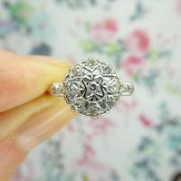 Vintage 18ct Platinum diamond cluster ring c.1960s (8 of 11) Vintage 18ct Platinum diamond cluster ring c.1960s (8 of 11)