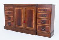 Georgian Revival Mahogany Breakfront Sideboard