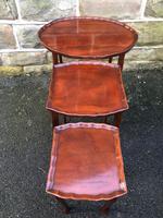 Antique Mahogany Nest of 3 Tables (5 of 8) Antique Mahogany Nest of 3 Tables (5 of 8)