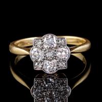 Art Deco Diamond Cluster Ring 18ct Gold Platinum Circa 1920 (6 of 6) Art Deco Diamond Cluster Ring 18ct Gold Platinum Circa 1920 (6 of 6)