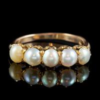 Antique Victorian Pearl Ring 15ct Gold c.1900 (3 of 6) Antique Victorian Pearl Ring 15ct Gold c.1900 (3 of 6)