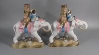 Victorian Dresden Porcelain Elephant Pastille Burner fairing x2 rare (2 of 19) Victorian Dresden Porcelain Elephant Pastille Burner fairing x2 rare (2 of 19)